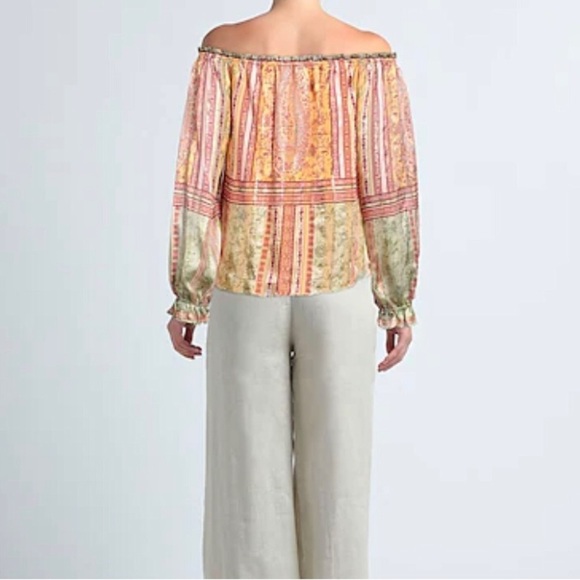 Hale Bob off the shoulder silk top - Picture 4 of 11